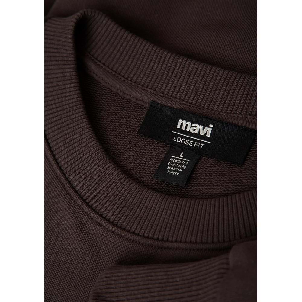 Mavi M0S10659-70219 Mavi Logo Baskılı Sweatshirt Erkek Sweatshirt