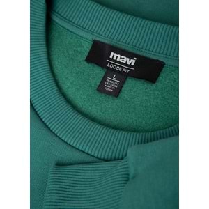 Mavi M0S10379-71874 Mavi Logo Baskılı Sweatshirt Erkek Sweatshirt