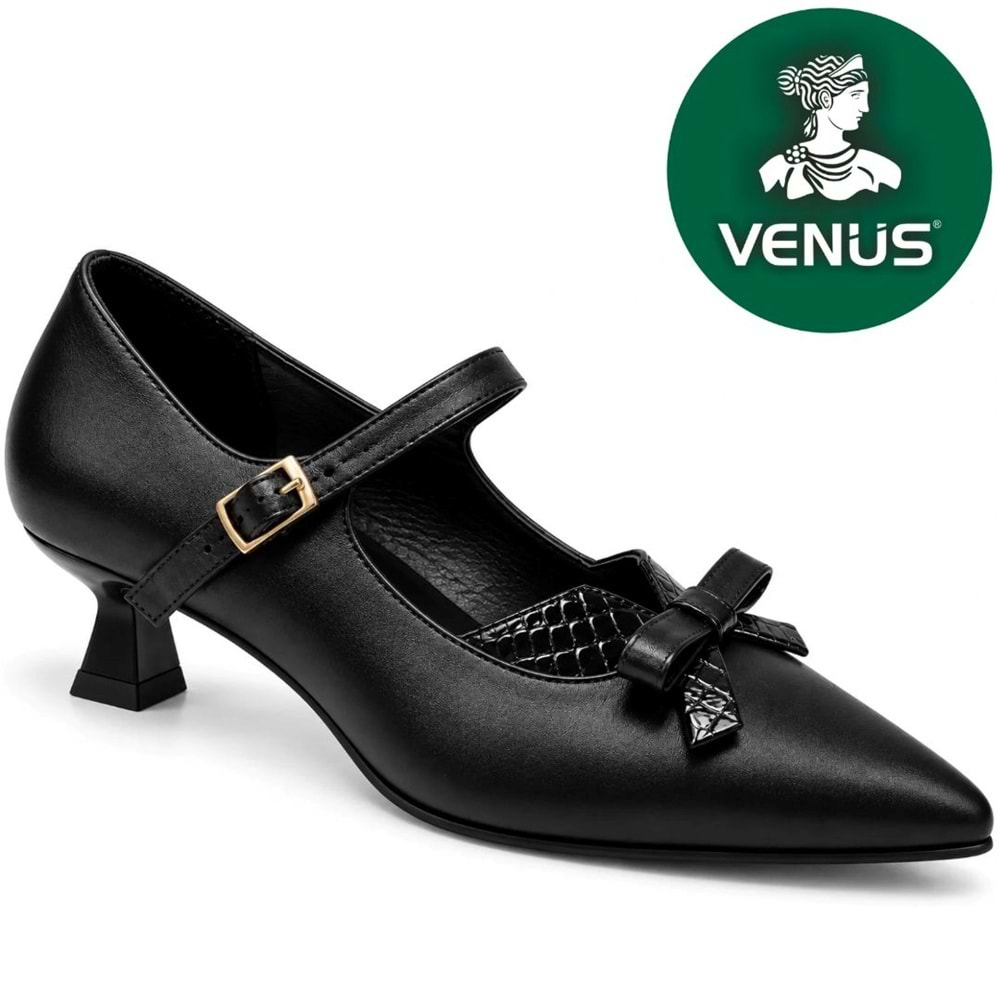 Venüs Lante Hakiki Deri Comfort Ortopedik Kadın Klasik Topuklu Ayakkabı