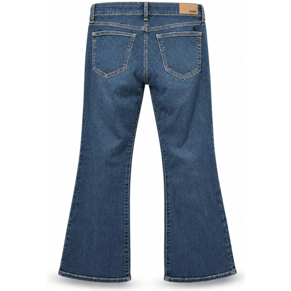 Mavi M100484-A6467 Mavi Bella Mid-Rise Dark Shaded Denim Jean Kadın Kot Pantolon