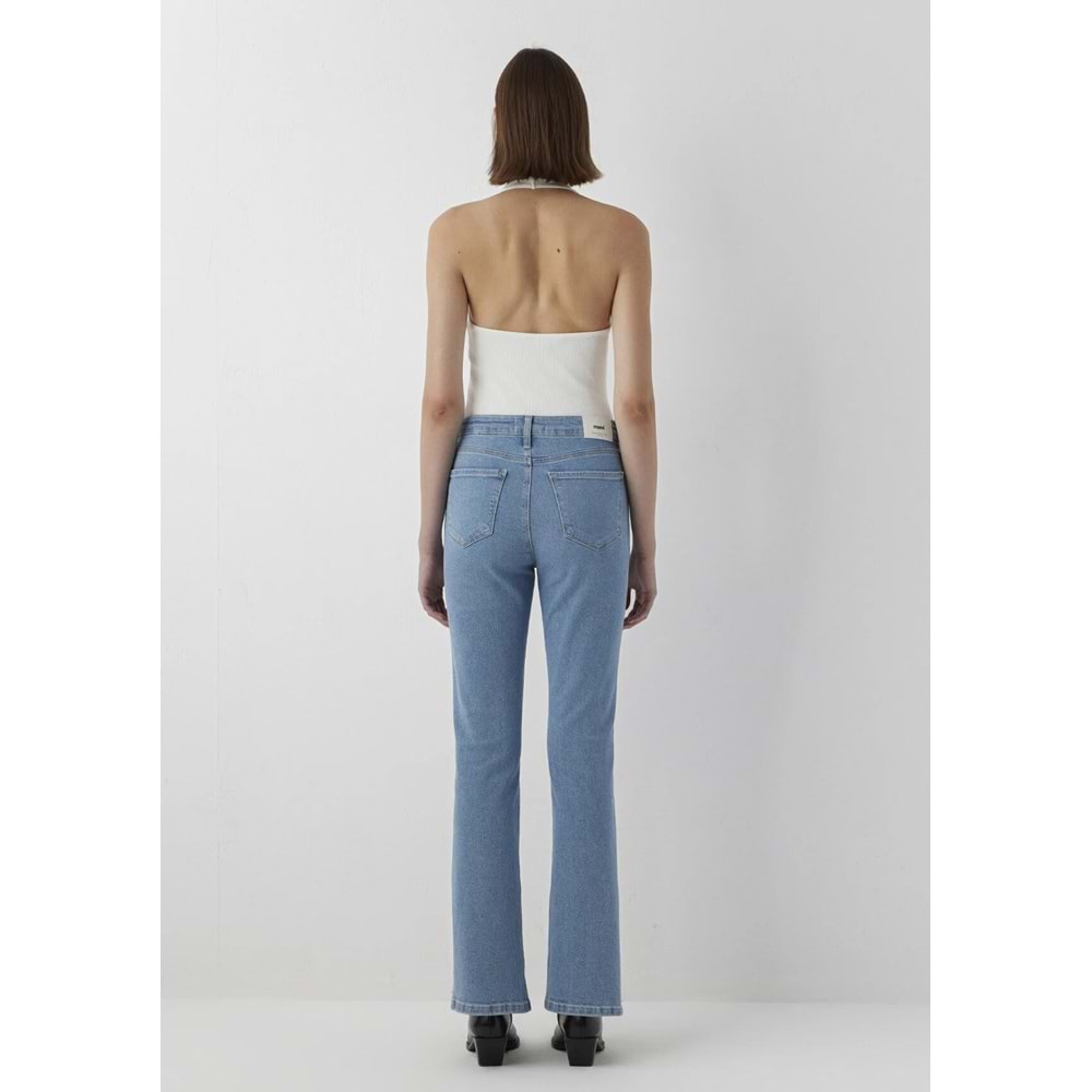 Mavi M101437-A7437 BlissLt Brushed Premium Blue Yüksek Bel Denim Jean Kadın Kot Pantolon