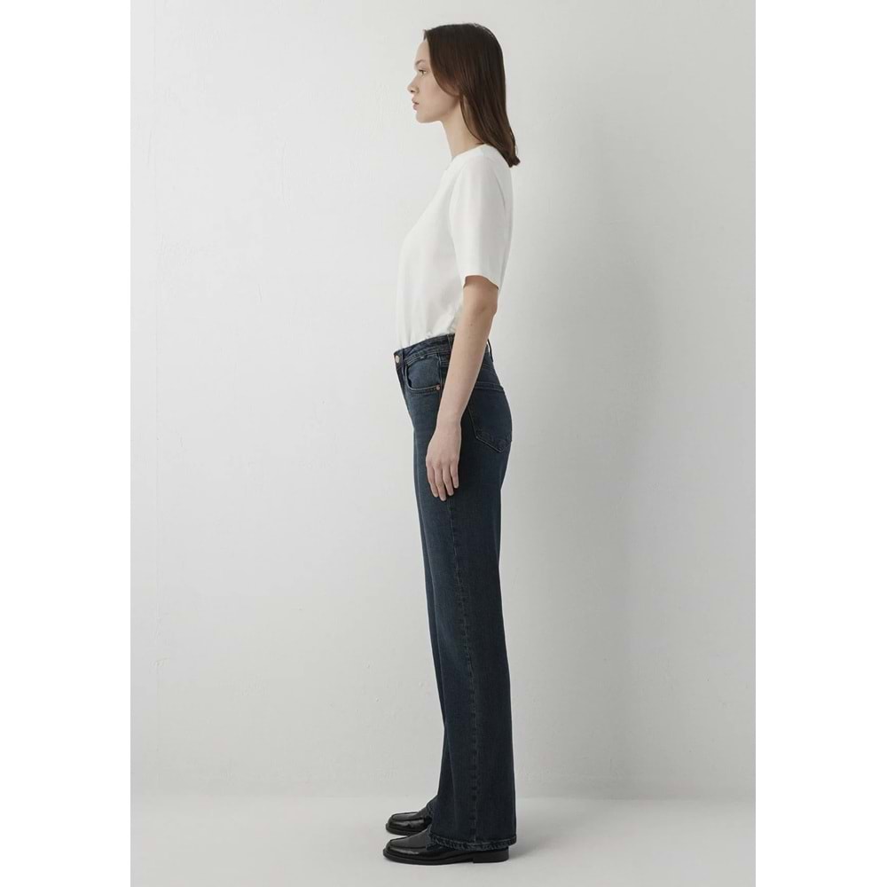 Mavi M101072-A6614 Victoria Wide Leg Yüksek Bel Premium Blue Vintage Denim Jean Kadın Kot Pantolon