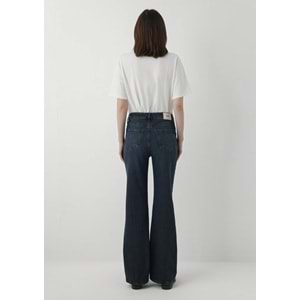 Mavi M101072-A6614 Victoria Wide Leg Yüksek Bel Premium Blue Vintage Denim Jean Kadın Kot Pantolon
