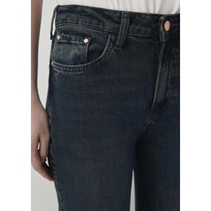 Mavi M101072-A6614 Victoria Wide Leg Yüksek Bel Premium Blue Vintage Denim Jean Kadın Kot Pantolon