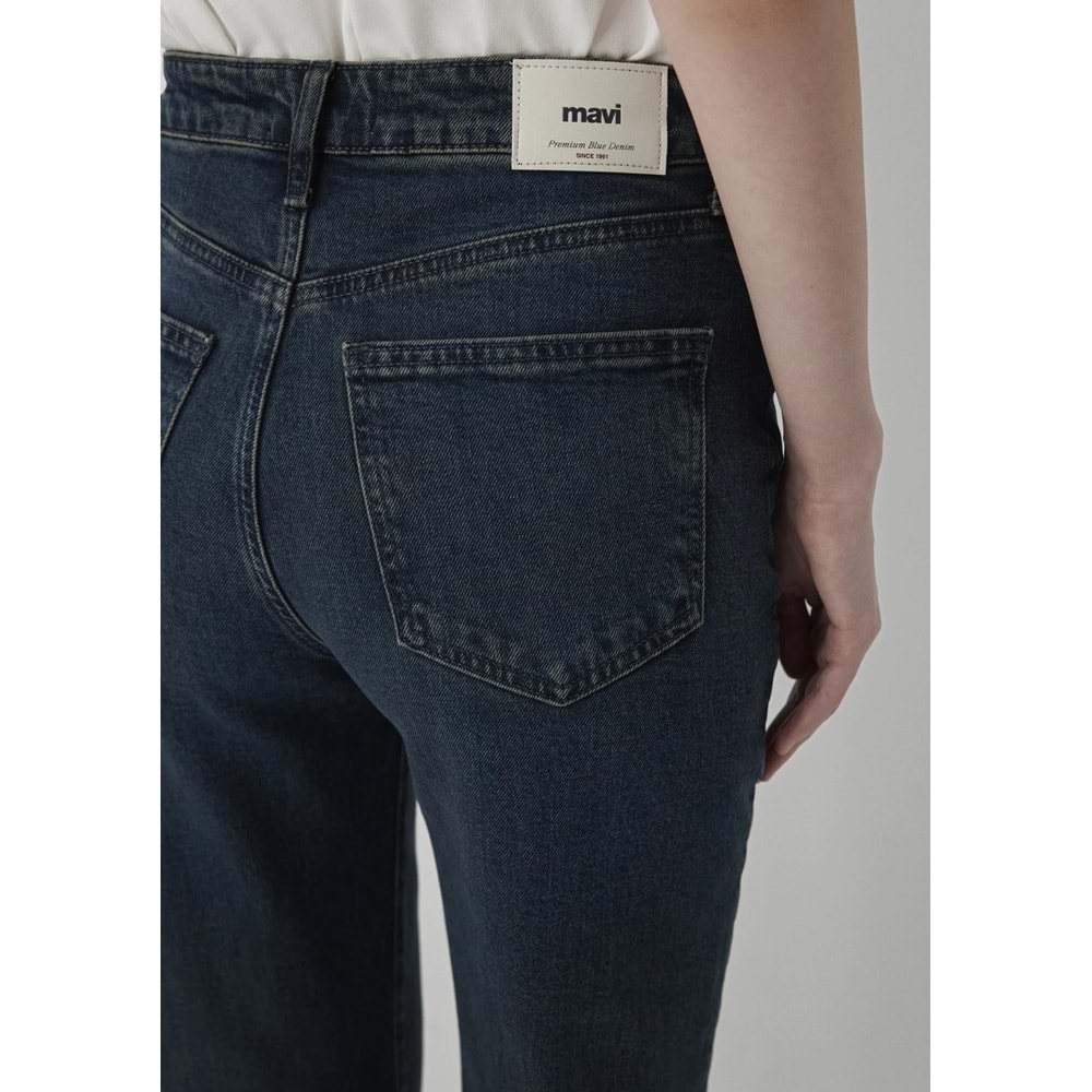 Mavi M101072-A6614 Victoria Wide Leg Yüksek Bel Premium Blue Vintage Denim Jean Kadın Kot Pantolon