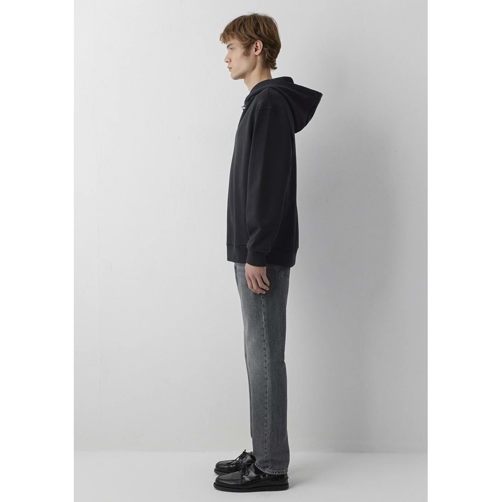 Mavi M0S20144-82908 Mavi Kapüşonlu Demir Detaylı Erkek Sweatshirt