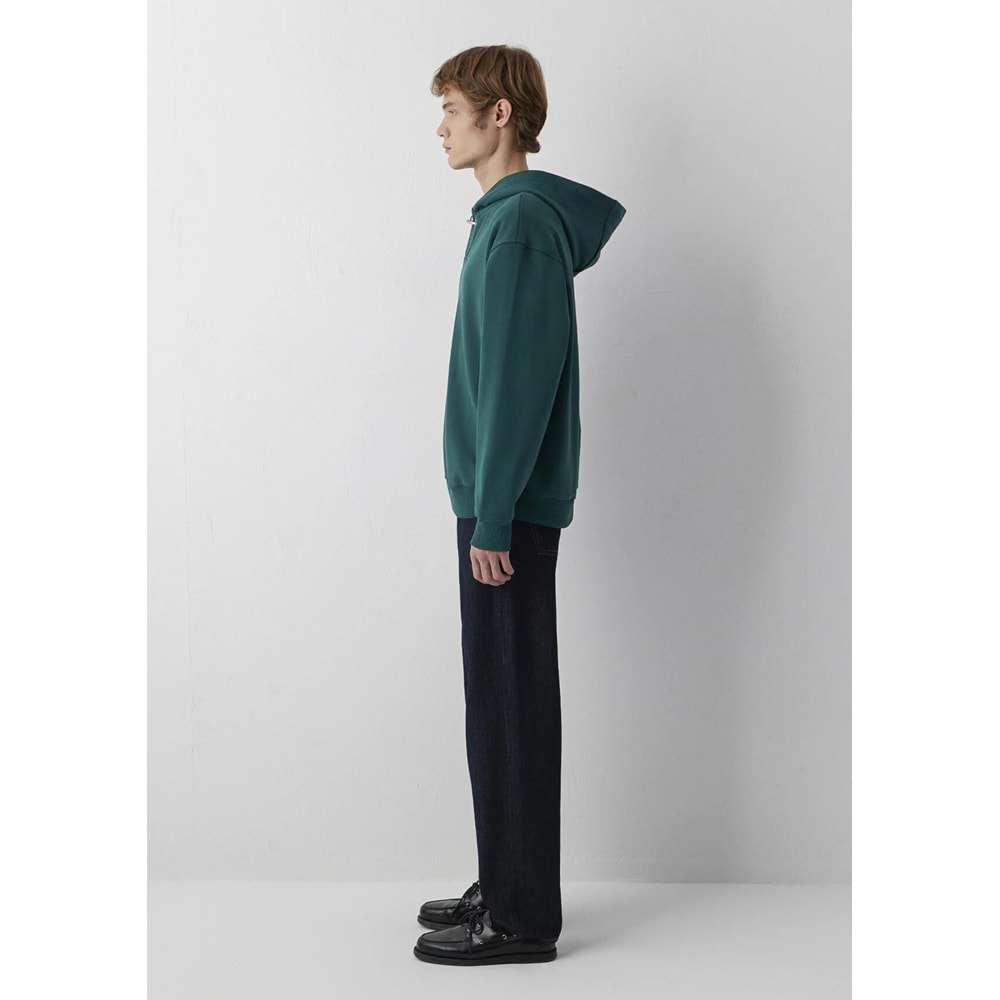 Mavi M0S20144-71932 Mavi Kapüşonlu Demir Detaylı Erkek Sweatshirt