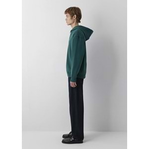 Mavi M0S20144-71932 Mavi Kapüşonlu Demir Detaylı Erkek Sweatshirt