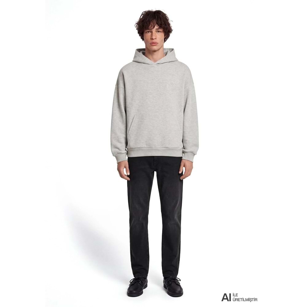 Mavi M0S20036-80196 Mavi Logo Detaylı Kapüşonlu Sweatshirt