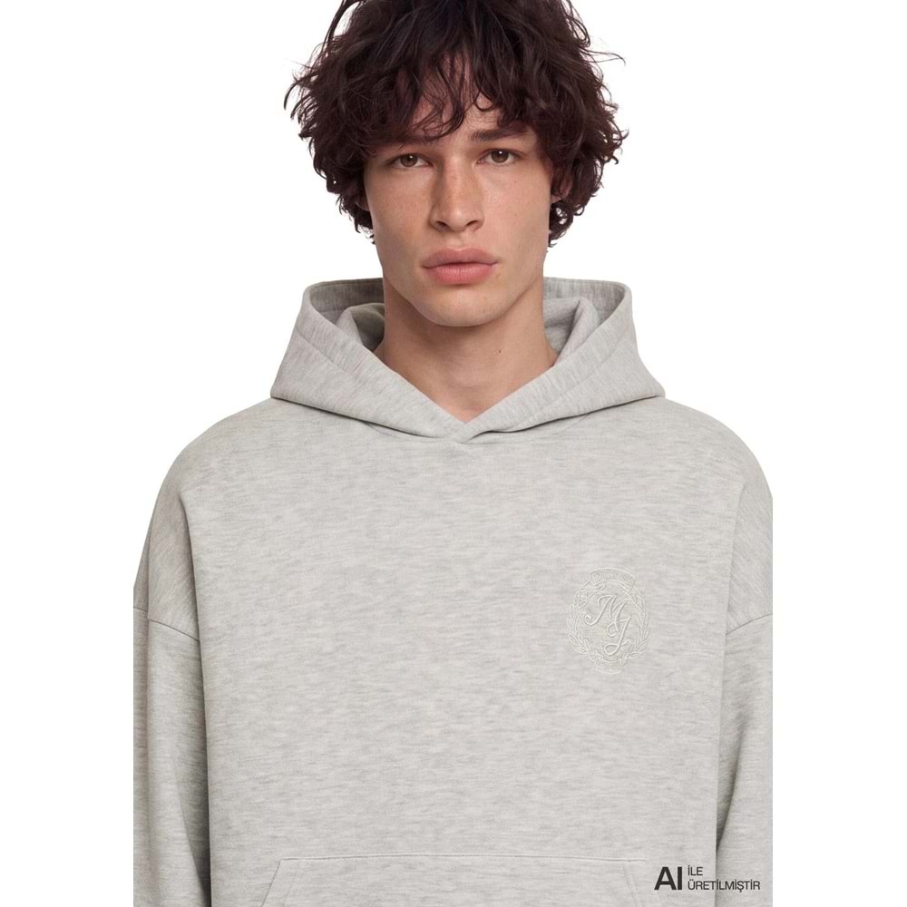 Mavi M0S20036-80196 Mavi Logo Detaylı Kapüşonlu Sweatshirt