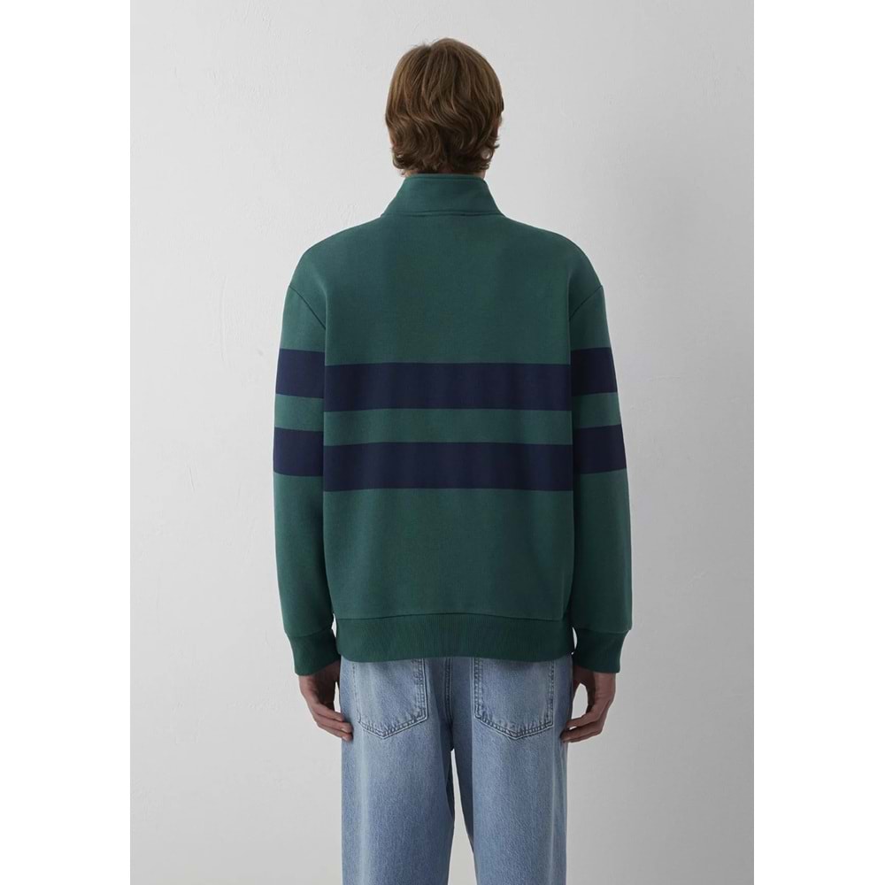 Mavi M0S20110-71932 Mavi Logo Detaylı Yarım Fermuarlı Sweatshirt