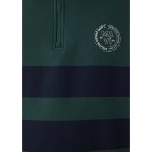 Mavi M0S20110-71932 Mavi Logo Detaylı Yarım Fermuarlı Sweatshirt