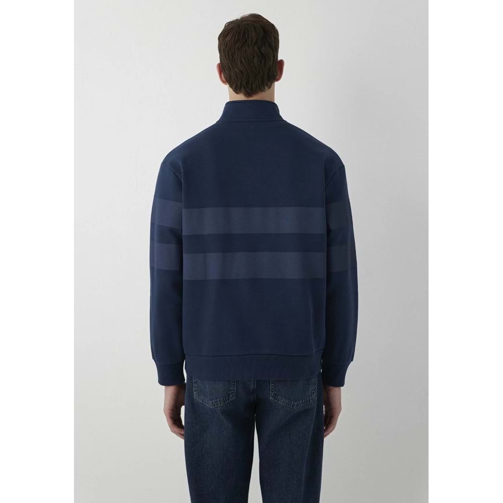 Mavi M0S20110-70488 Mavi Logo Detaylı Yarım Fermuarlı Sweatshirt