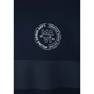 Mavi M0S20110-70488 Mavi Logo Detaylı Yarım Fermuarlı Sweatshirt