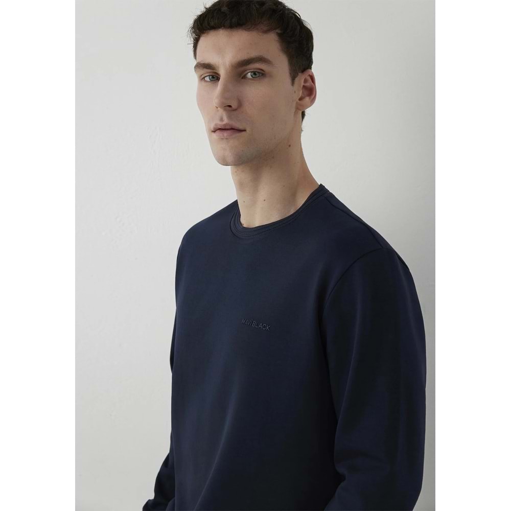 Mavi M0S20106-70490 Mavi Black Logo Baskılı Erkek Sweatshirt