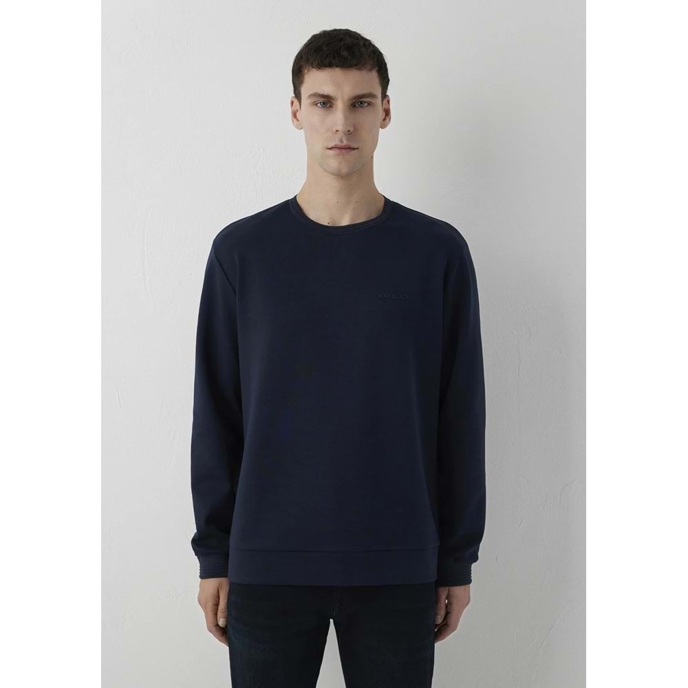 Mavi M0S20106-70490 Mavi Black Logo Baskılı Erkek Sweatshirt