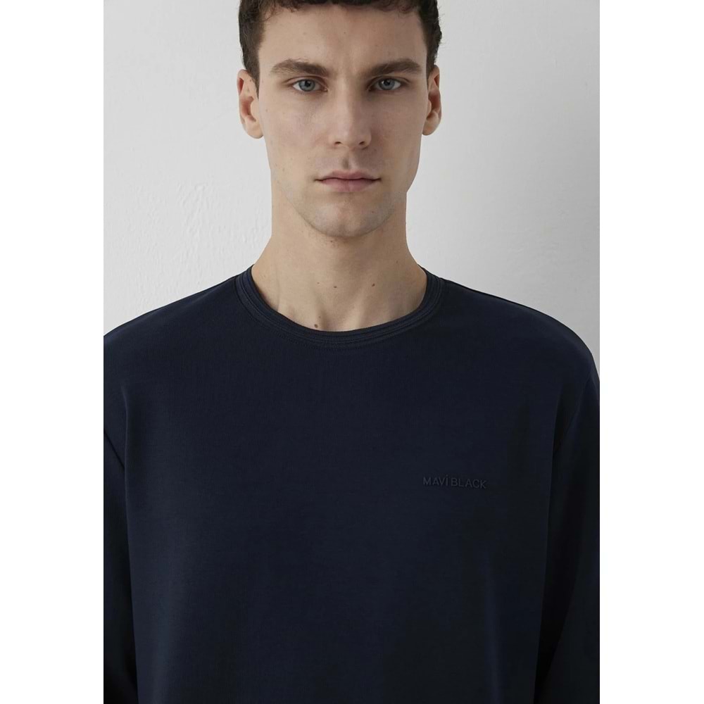 Mavi M0S20106-70490 Mavi Black Logo Baskılı Erkek Sweatshirt