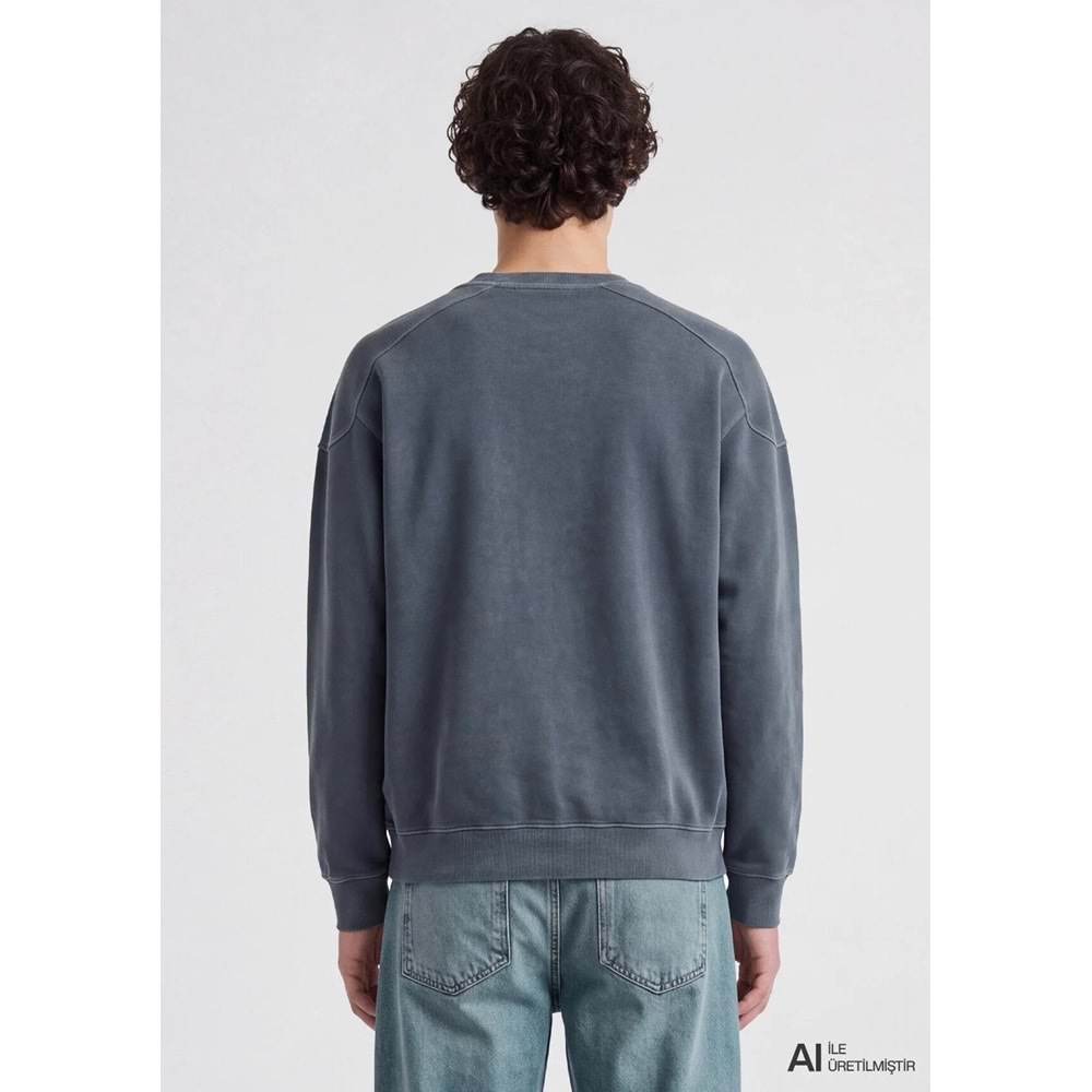 Mavi M0S20035-80776 Mavi Bisiklet Yaka Sweatshirt Erkek Sweatshirt