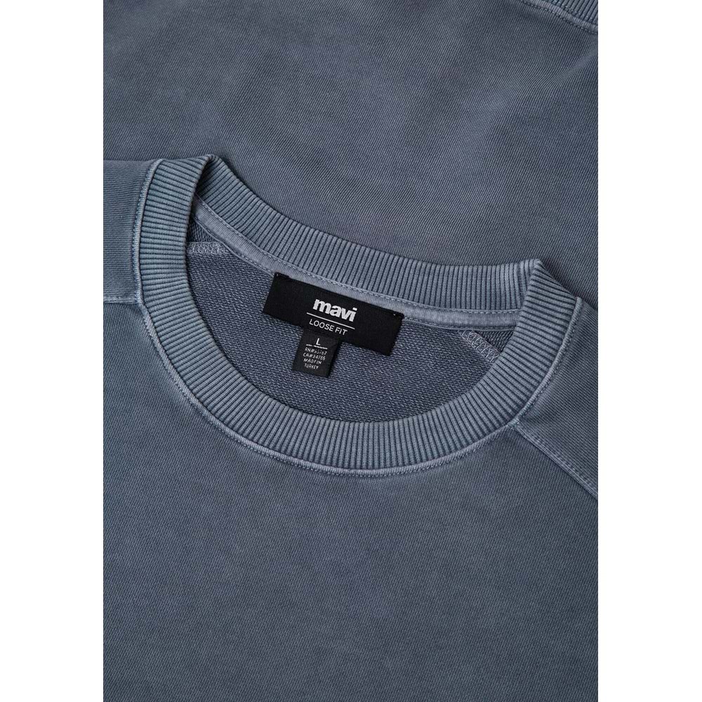 Mavi M0S20035-80776 Mavi Bisiklet Yaka Sweatshirt Erkek Sweatshirt