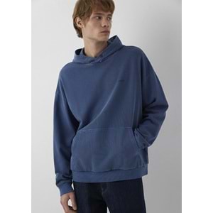 Mavi M0S20034-70488 Mavi Kapüşonlu Erkek Sweatshirt