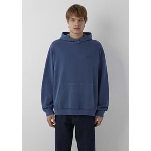 Mavi M0S20034-70488 Mavi Kapüşonlu Erkek Sweatshirt
