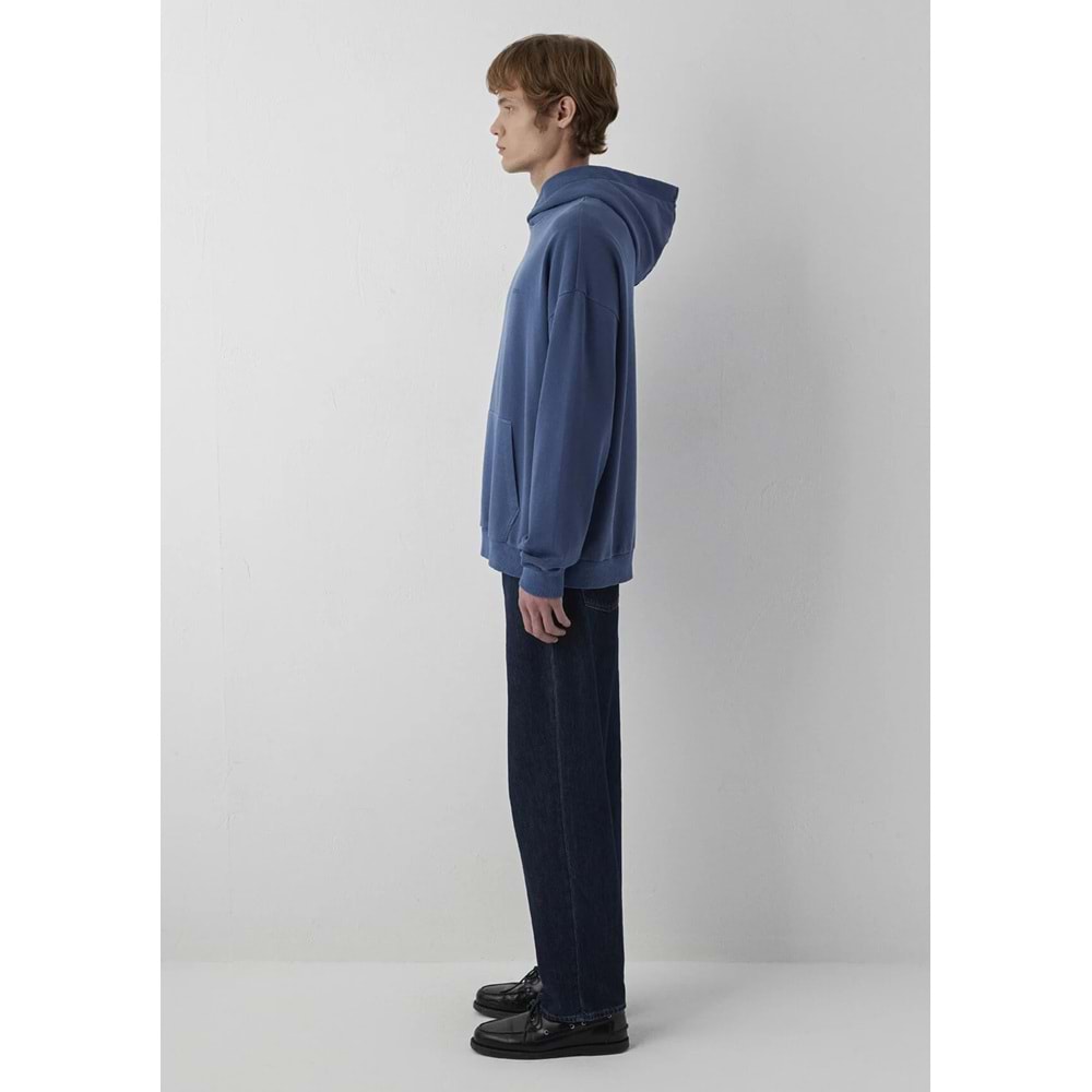 Mavi M0S20034-70488 Mavi Kapüşonlu Erkek Sweatshirt
