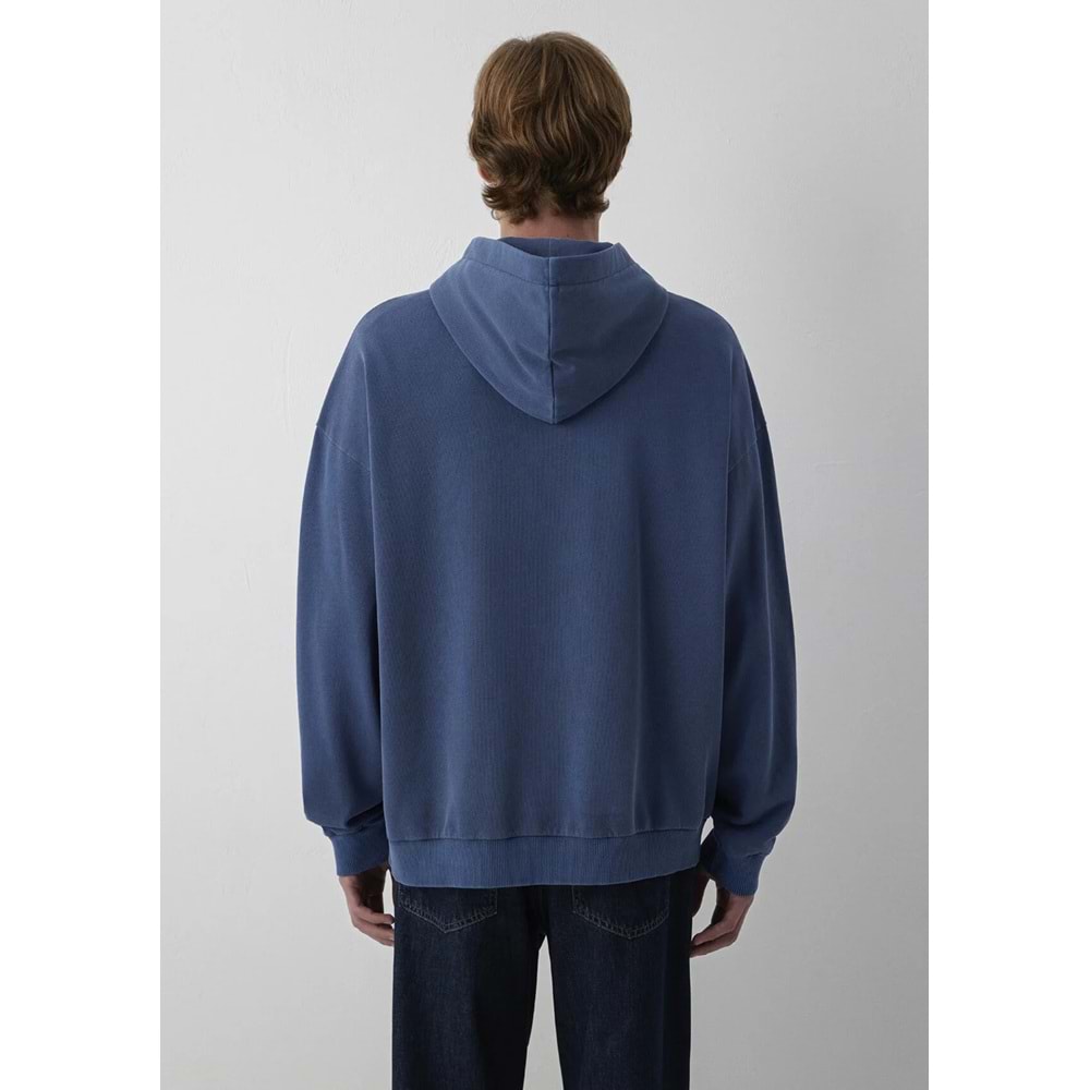Mavi M0S20034-70488 Mavi Kapüşonlu Erkek Sweatshirt