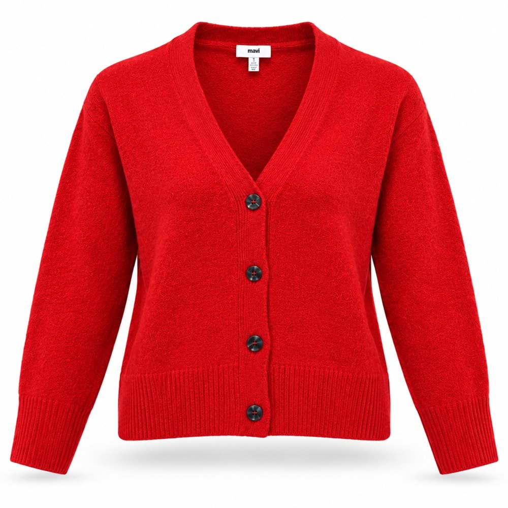 Mavi M1720098-80791 Mavi Düğmeli Kazak Hırka Kadın Sweatshirt