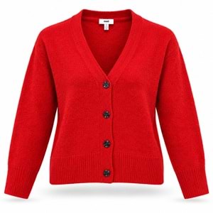 Mavi M1720098-80791 Mavi Düğmeli Kazak Hırka Kadın Sweatshirt