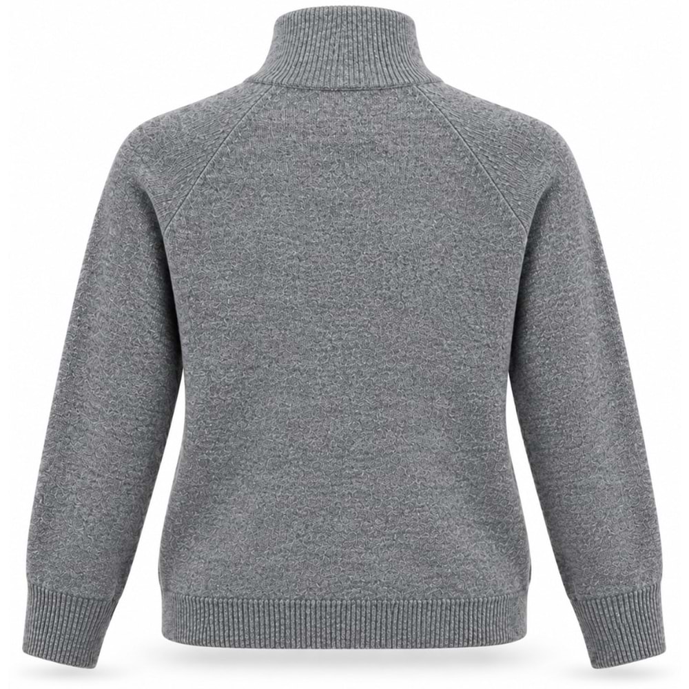 Mavi M1720012-83096 Mavi Yarı Düğmeli Kazak Kadın Sweatshirt