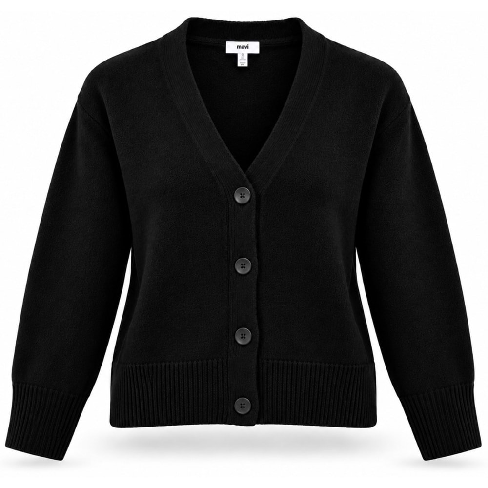Mavi M1720098-900 Mavi Düğmeli Kazak Hırka Kadın Sweatshirt