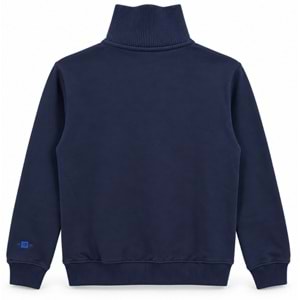 Mavi M0S20212-84371 Mavi Logo Baskılı Yarım Fermuarlı Erkek Sweatshirt