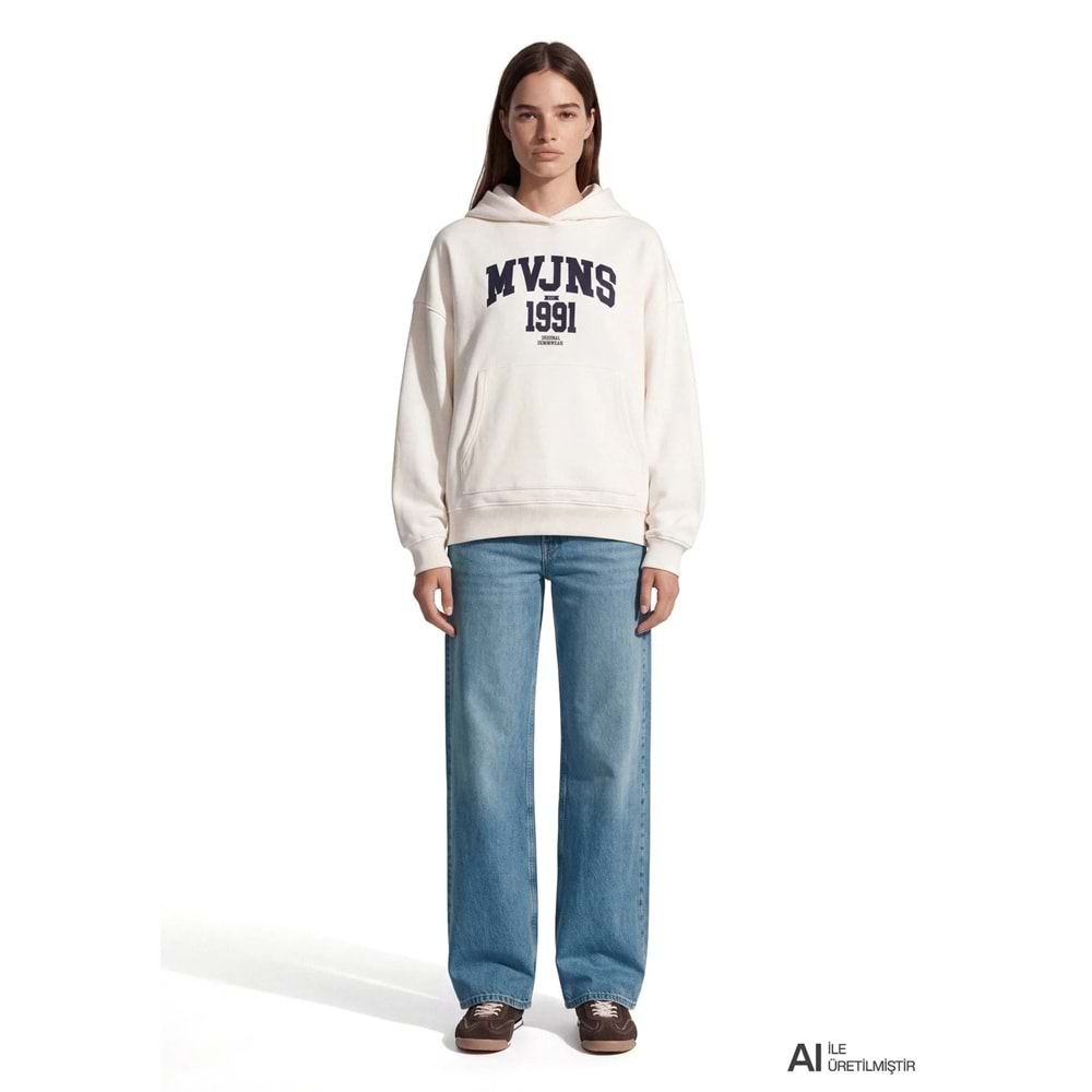 Mavi M1S20141-80194 Mavi Jeans Logo Baskılı Kadın Sweatshirt