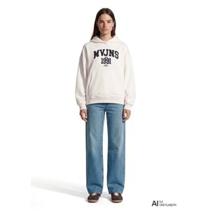 Mavi M1S20141-80194 Mavi Jeans Logo Baskılı Kadın Sweatshirt
