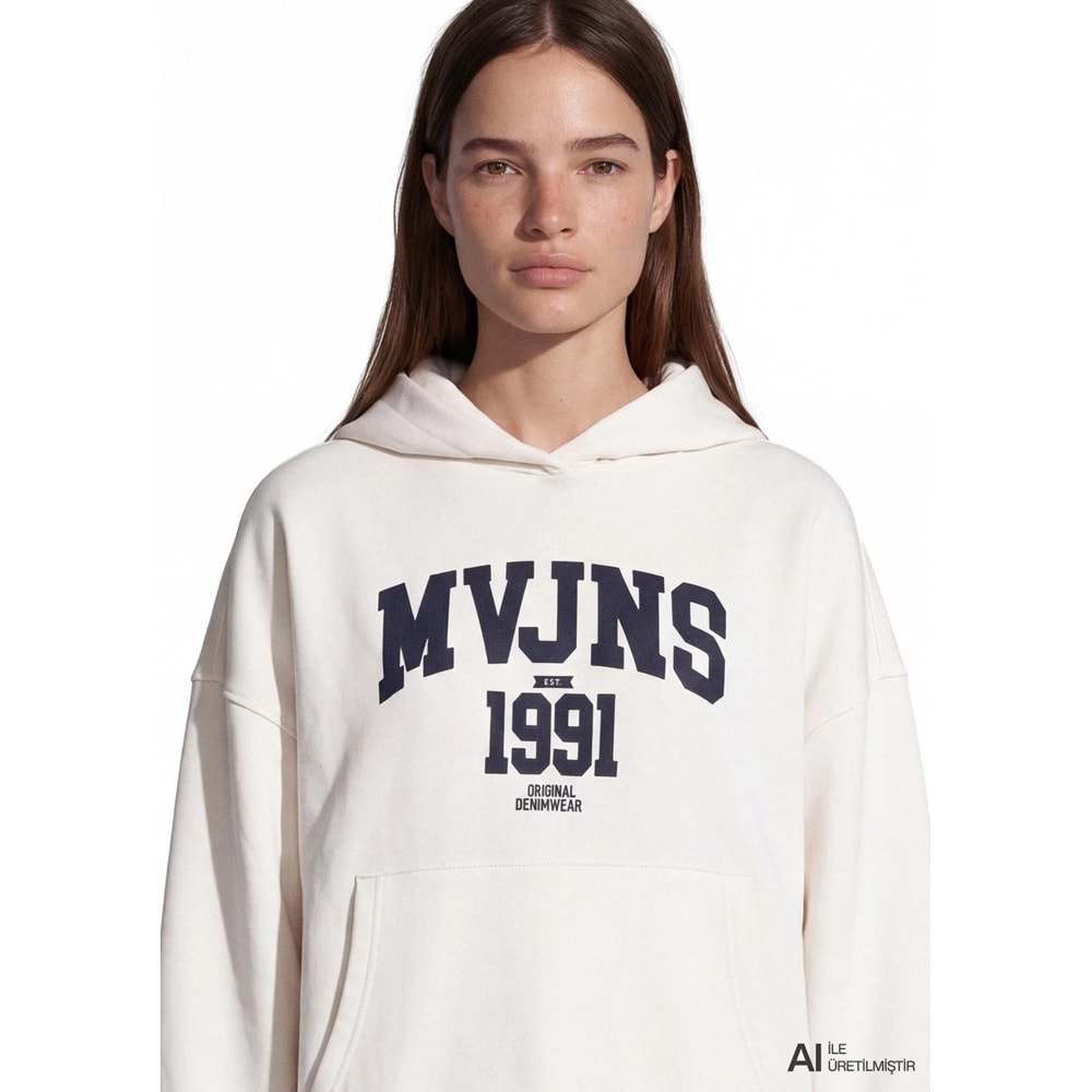 Mavi M1S20141-80194 Mavi Jeans Logo Baskılı Kadın Sweatshirt