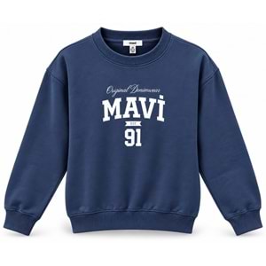 Mavi M1S20140-70487 Mavi Logo Baskılı Kadın Sweatshirt