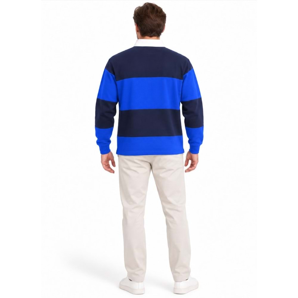 Mavi M0S20218-A7894 Mavi Logo Baskılı Surf The We Yaka Detaylı Erkek Sweatshirt