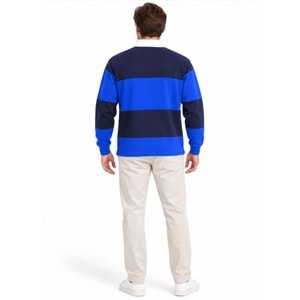 Mavi M0S20218-A7894 Mavi Logo Baskılı Surf The We Yaka Detaylı Erkek Sweatshirt