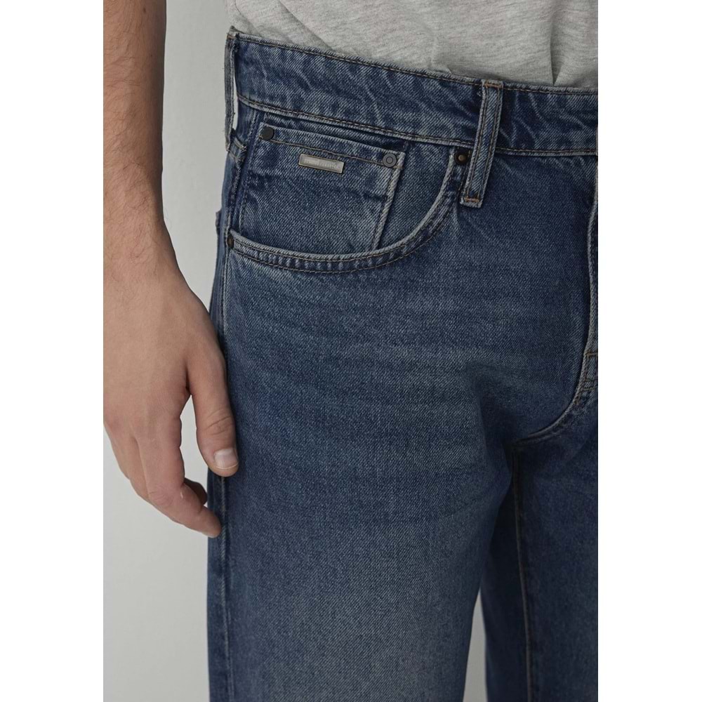 Mavi M0010039-A7781 Mavi Lisbon Loose Classic Vintage Jean Pantolon Erkek Kot Pantolon