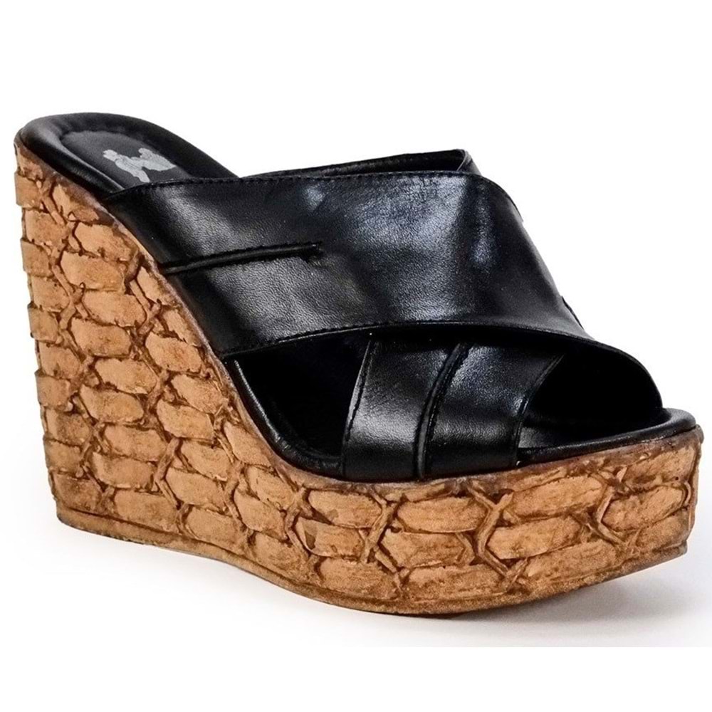 Venüs Pruh Hakiki Deri Kadın Terlik