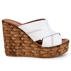 Venüs Pruh Hakiki Deri Kadın Terlik