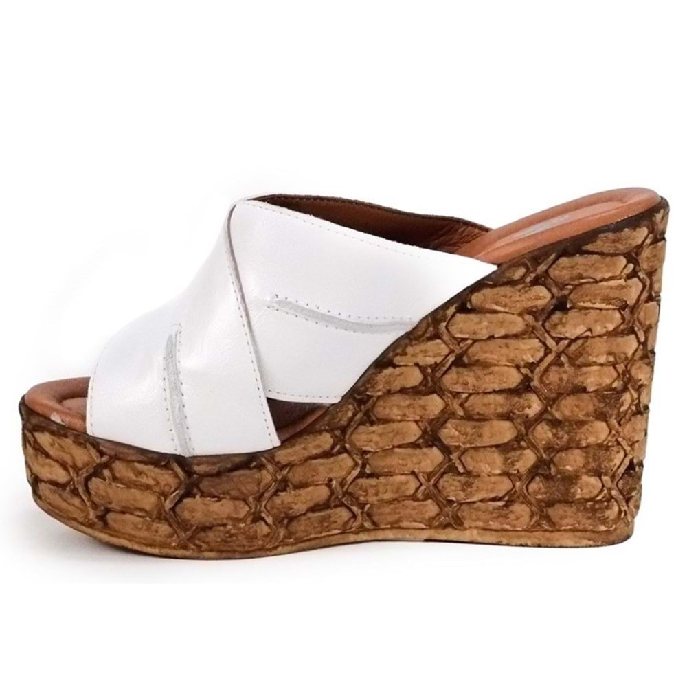 Venüs Pruh Hakiki Deri Kadın Terlik