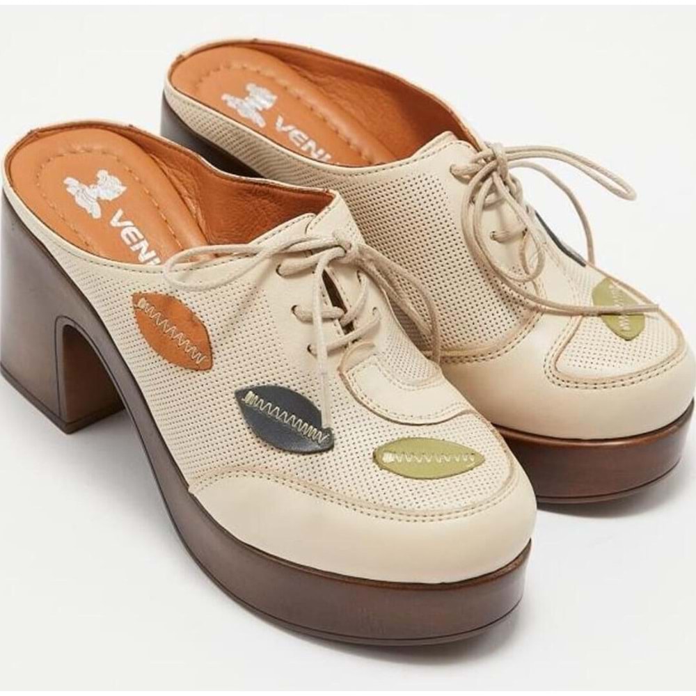 Venüs Otis Hakiki Deri Kadın Terlik