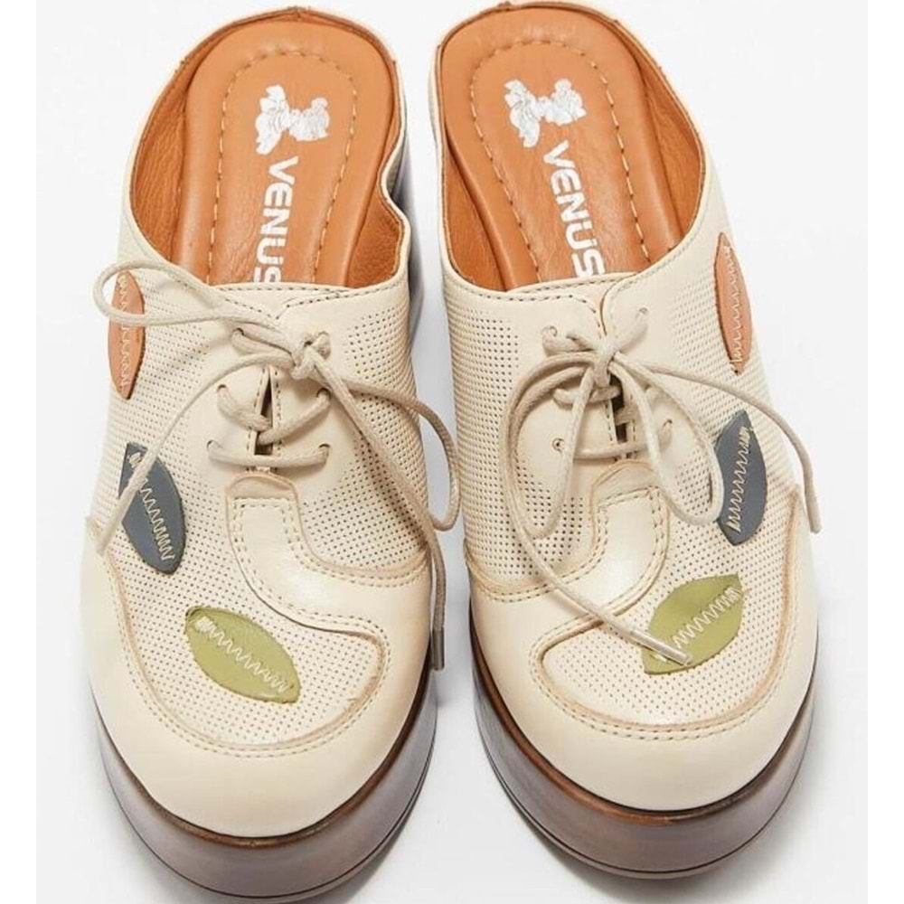 Venüs Otis Hakiki Deri Kadın Terlik