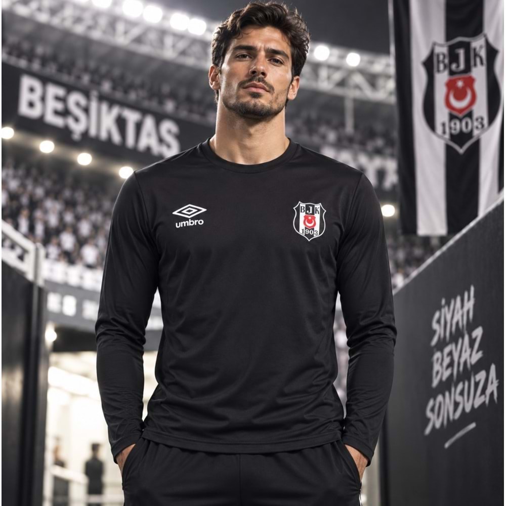 Beşiktaş S.K. Bjk Siyah Forma 26/27 Umbro Uzun Kol Erkek Forma