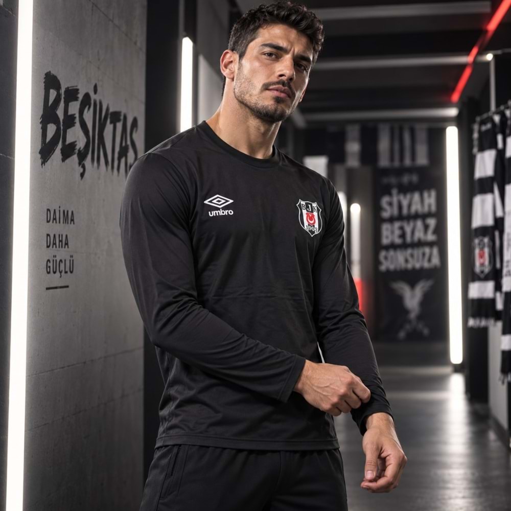 Beşiktaş S.K. Bjk Siyah Forma 26/27 Umbro Uzun Kol Erkek Forma