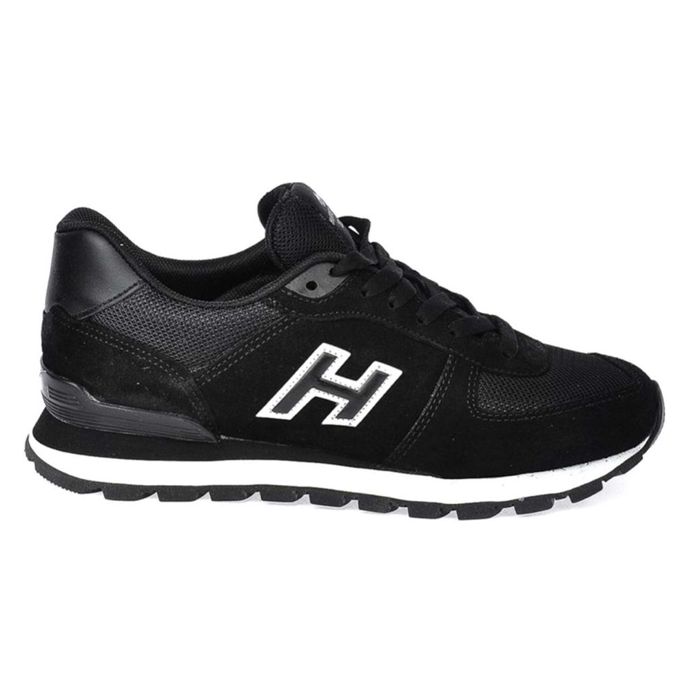 Hammer Jack 102 19250-M Peru Siyah-Beyaz %100 Hakiki Deri Erkek Spor Ayakkabı