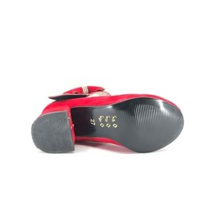 İremsu 7845 Yandan Kurdelalı Kız Çocuk Topuklu Çocuk Ayakkabı