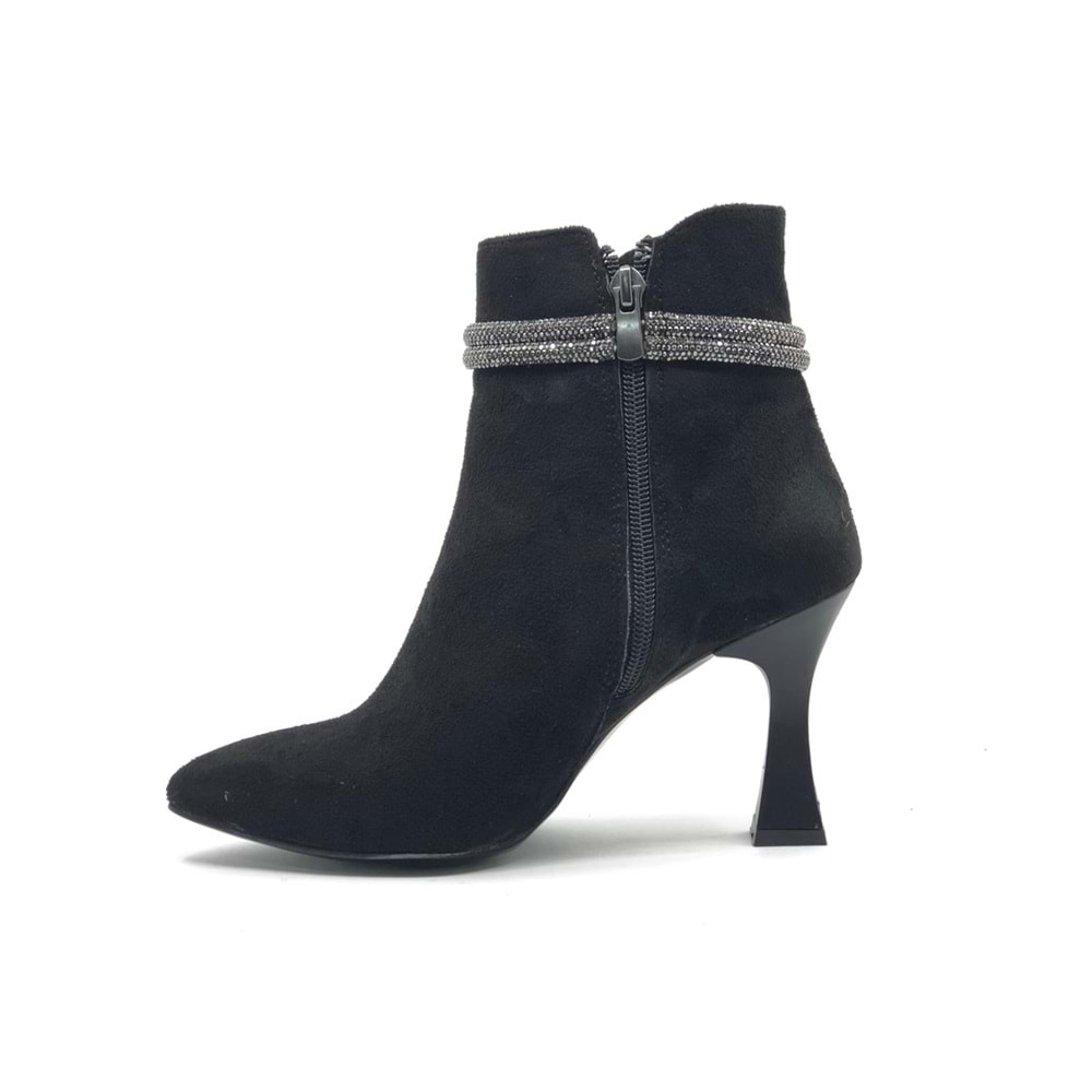 Feles Düğüm Taş Detaylı Kadeh Topuk Kadın Bot