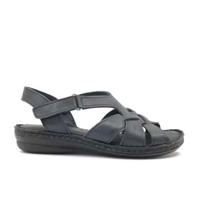 Ayakdaş %100 Hakiki Deri Tam Ortapedik Fus Pedli Taban Kadın Sandalet